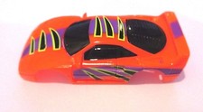 TYCO SLOT CAR HO SCALE FERRARI F-40 COSMIC FLYER ORN/PUR w/YEL/BLK DESIGN RARE