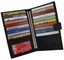 Men's Black Genuine Leather Bifold ID Wallet With Zipper Pocket - Credit Card & Money Holder Organizer