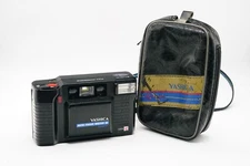 Yashica AutoFocus Motor II Quartz 35mm Point n Shoot Film Camera, Works!