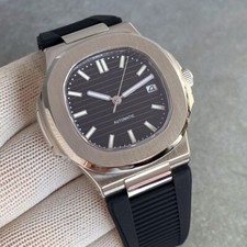 Tandorio Classic 40mm Black Square Sapphire NH35 10ATM Automatic Watches for Men