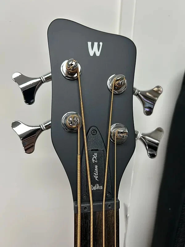 Warwick Rockbass Alien Deluxe 4 String Fretless Acoustic Electric Bass Natural - Image 3 of 4
