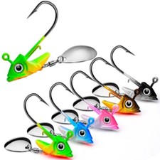 5PCS Fishing Lures Spinnerbait Spoon 10.5g Jigs Crankbait Artificial Hard Bait