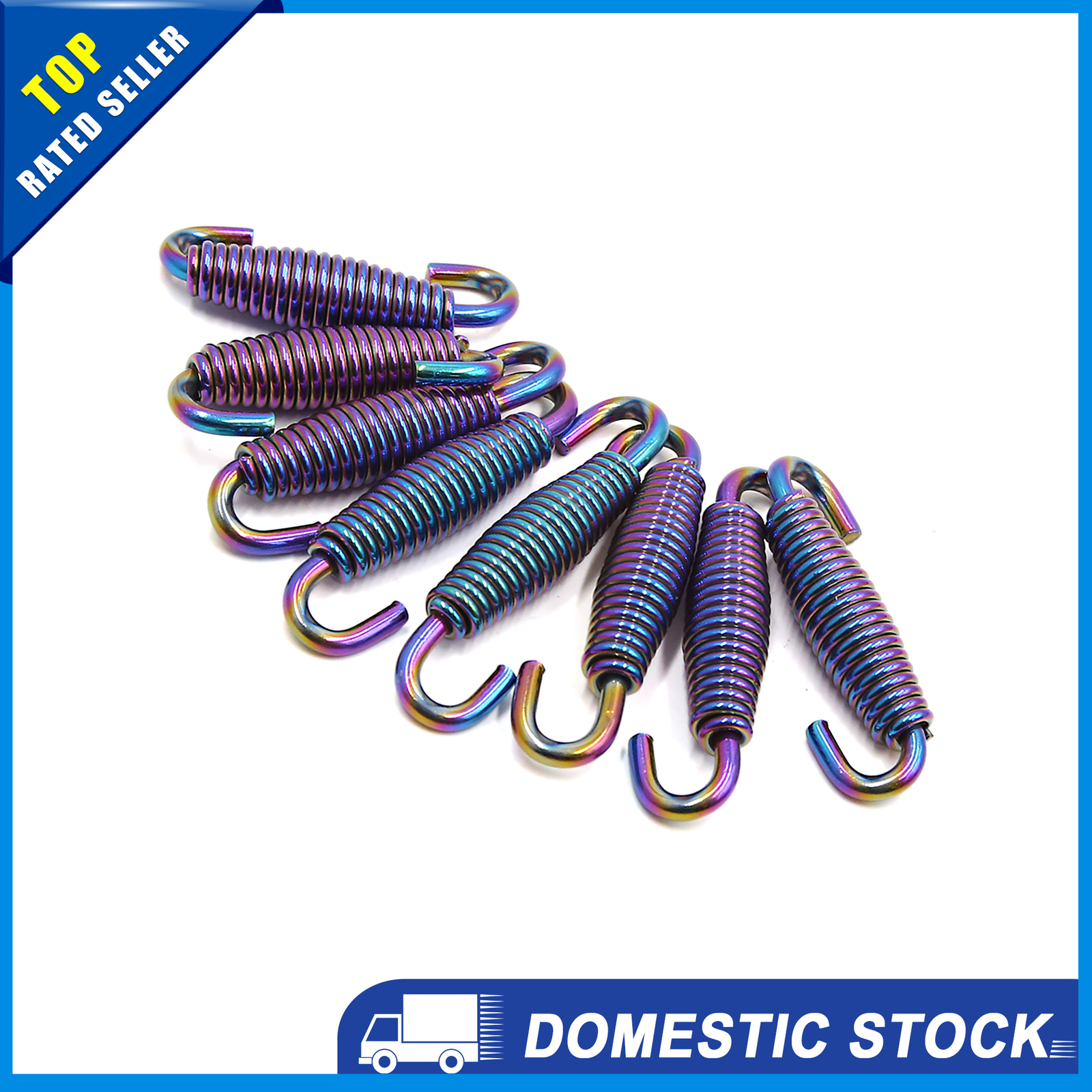 Pack of 8 Stainless Steel Colorful Swivel Motorcycle Exhaust Pipe ...