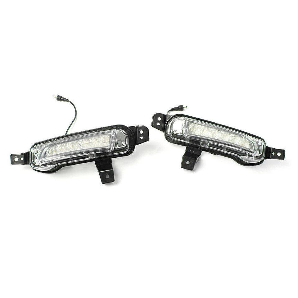 White LED Daytime Running Light DRL Fog Lamp Kit Fit Suzuki Vitara 15-up - Image 4 of 4