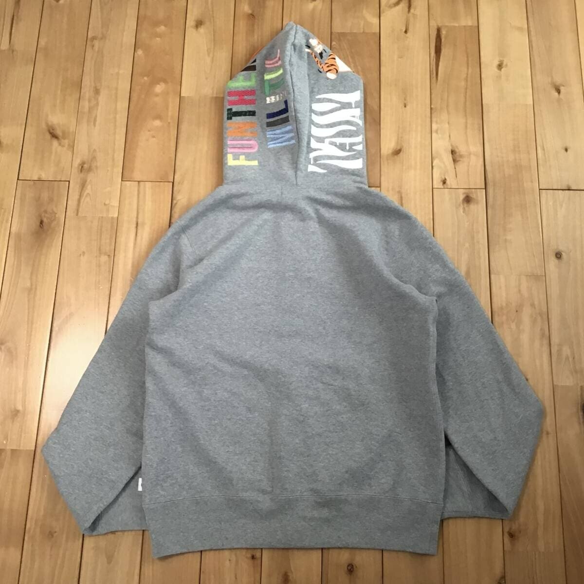 BAPE Tiger full zip hoodie Gray A Bathing Ape Size S | eBay