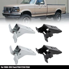 4Pcs Door Hinge Upper Lower Left & Right Side For Ford F150 F250 F350 1980-1997