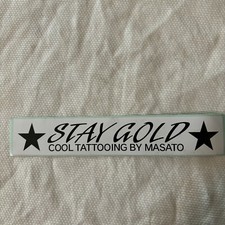Vintage 2002 STAY GOLD Cool Tattooing By Masato Sticker