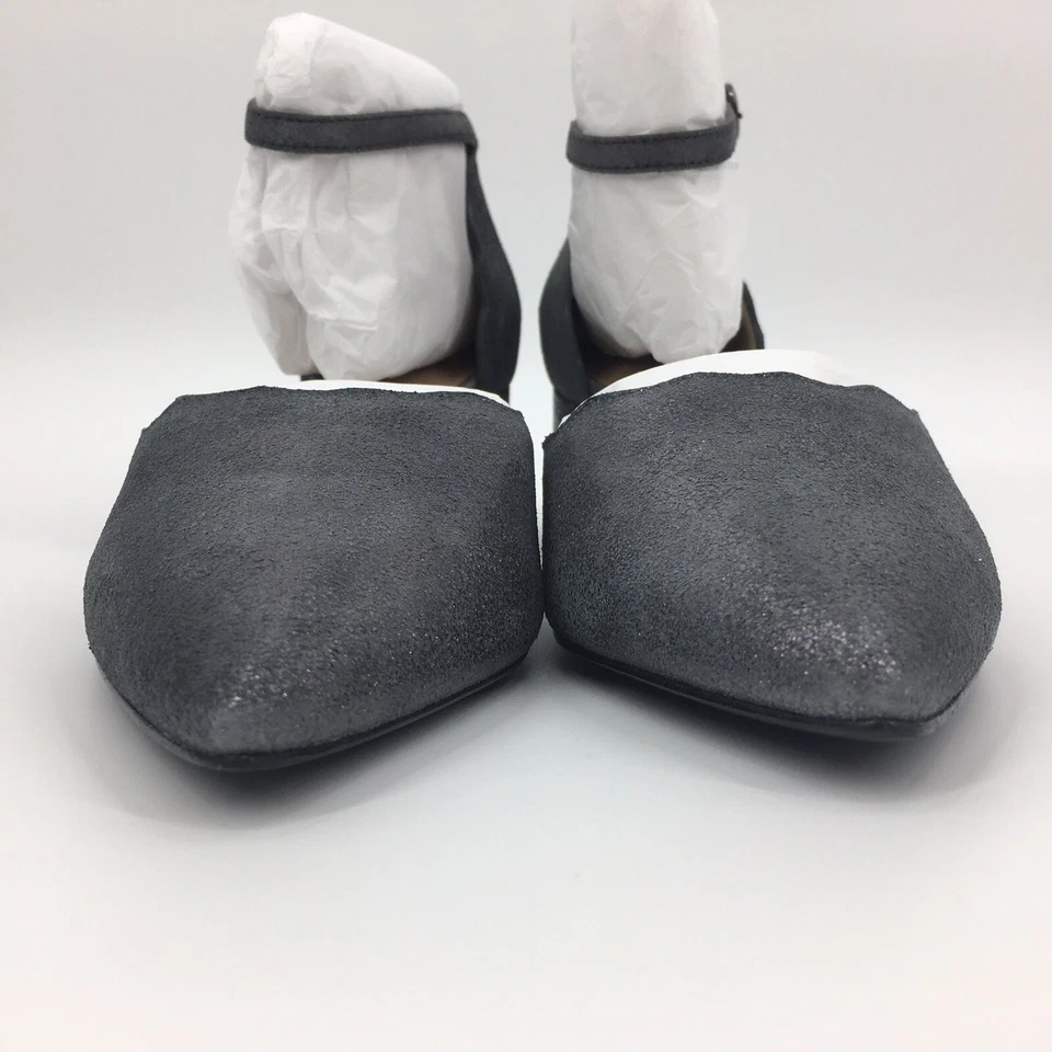 Klub Nico 女式 Roseia Pump 尺寸 7M 银色金属皮革青铜色 全新带盒 — 第 4/4 张图片