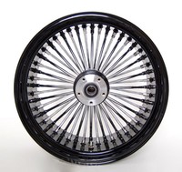18 X8.5 Wide Black Custom Rear Wheel Mammoth 48 Fat Spokes Fit Harley 250 Tire 18 X8.5 Wide Black Custom Rear Wheel Mammoth 48 Fat Spokes Fit Harley 250 Tire