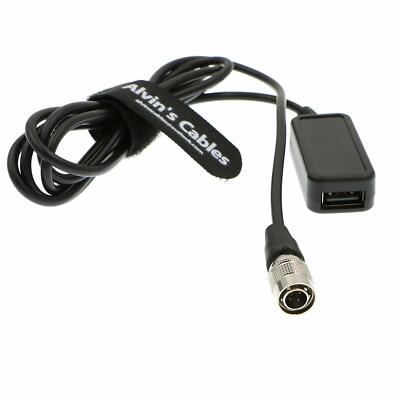 Hirose 4 Pin Male to USB Female Converter 5V Cable from Audio Mixer Charge Phone