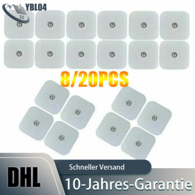 8/20 X Elektroden Pads Nachkaufset für Sanitas SEM 40/41/42/43/44 EMS TENS-Gerät