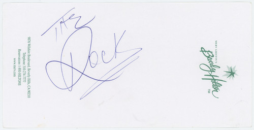 The Rock Dwayne Johnson WWE Autographed Signed Album Page AMCo COA 26740