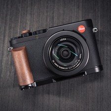 Wood Hand Grip Alloy Base QR L Plate For Leica D-LUX8 LUX8 Type 3952A Camera