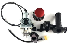 Carburetor & Intake Air Filter & Throttle Twist Grip For Honda XR100 XR100R  