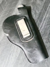 Vintage Jay-Pee Gun Holster Black Leather Belt Police Service