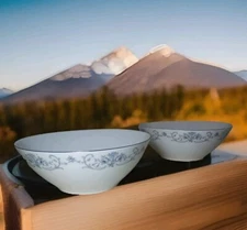 2 Johann Haviland  8" Round Vegetable Bowl Rhineland Pattern Bavaria Germany