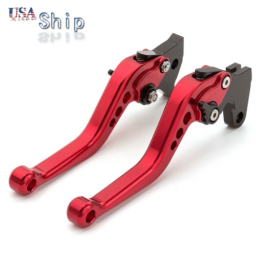 Bremshebel-Kupplungssatz Für MSX 125 Für Grom Für MSX125SF 2013-2020 19 18 17 Kurze Bremskupplungshebel Motorradzubehör Einstellbar Kupplungsbremshebel-Set (Farbe : Red