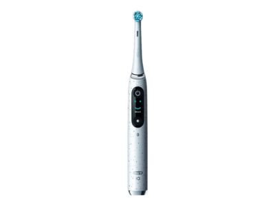 Oral-B iO Series 10 Elektrische Zahnbürste stardust white, 7 Putzprogramme