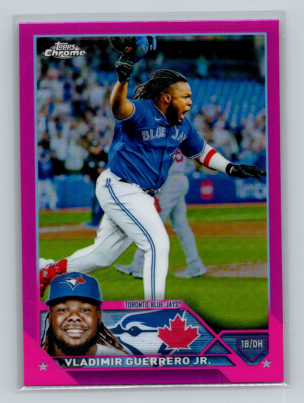 2023 Topps Chrome #50 Vladimir Guerrero Jr. Pink Refractor Toronto Blue Jays