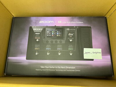 ZOOM G6 Multi-Effekt-Gitarrenprozessor mit Expression Pedal LCD-Touchscreen