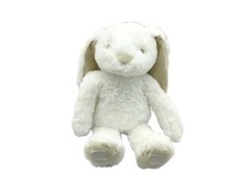 Atmosphera lapin peluche blanc avec scratch sans plaid  41 cm environ
