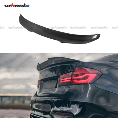CARBON FIBER HIGHKICK PSM STYLE TRUNK SPOILER FOR 12-18 BMW F30 330I 335I F80 M3