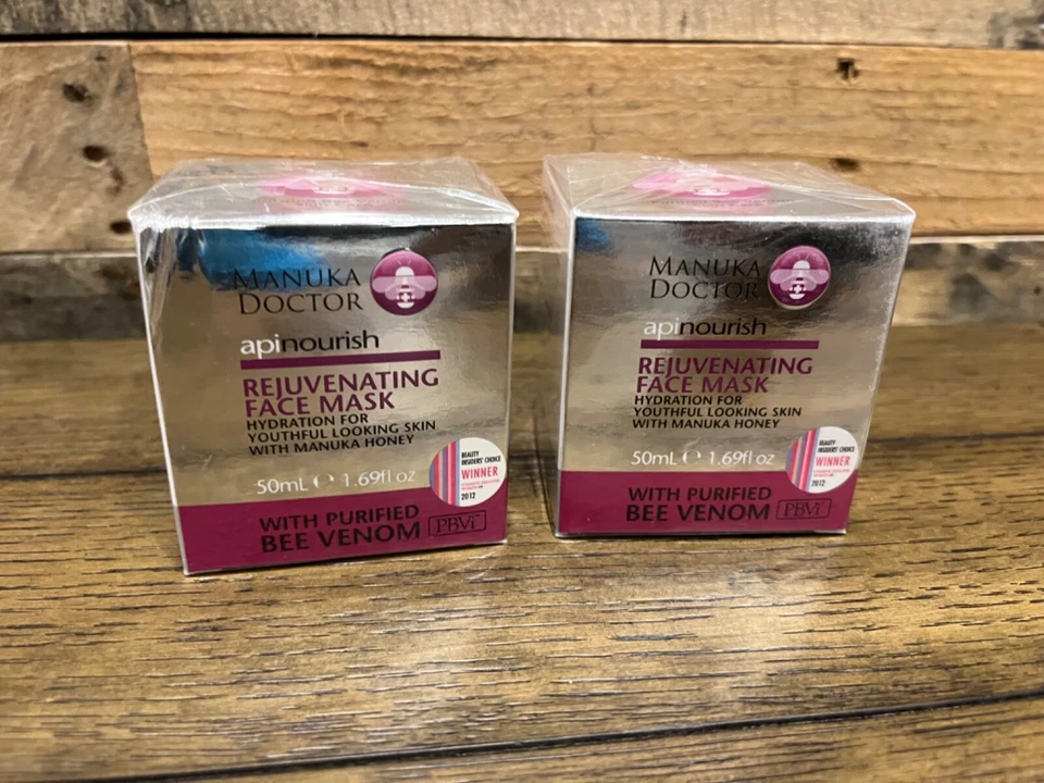 Mascarilla facial rejuvenecedora con veneno de abeja purificado MANUKA DOCTOR 1,69 fl. oz Foto 2 de 4