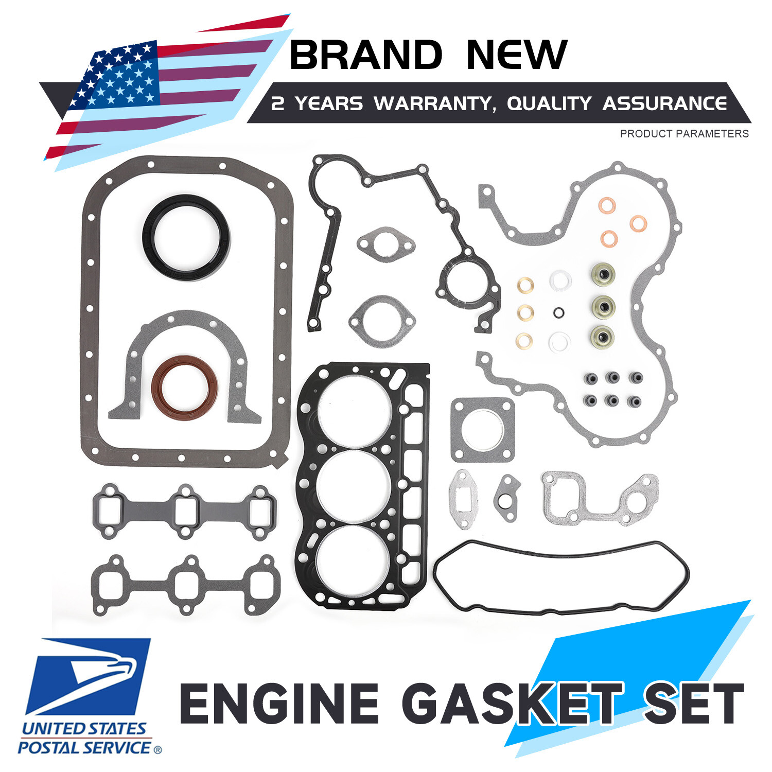 Engine Gasket Set Compatible with Daihatsu Briggs&Stratton 825527 DM950D Lawn Mower Overhaul