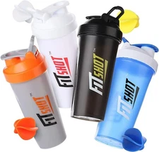 Protein Shaker Bottle 28 oz. Sport Water Milk Gym Workout Fitness Powder Mix Cup