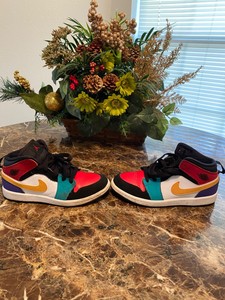 jordan shoes blue and red