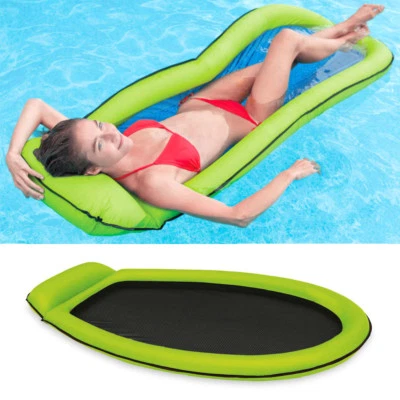 INTEX Mesh Lounge Grün 178x94 Wasserliege Luftmatratze Ring mit Netzeinsatz