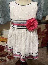 Summer Eyelet Girls Dress 4T