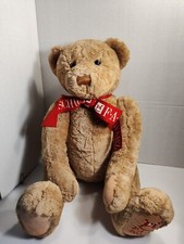 FAO Schwarz 2000 24 Inch Teddy Bear W/ Original Tags Bow  Embroidery