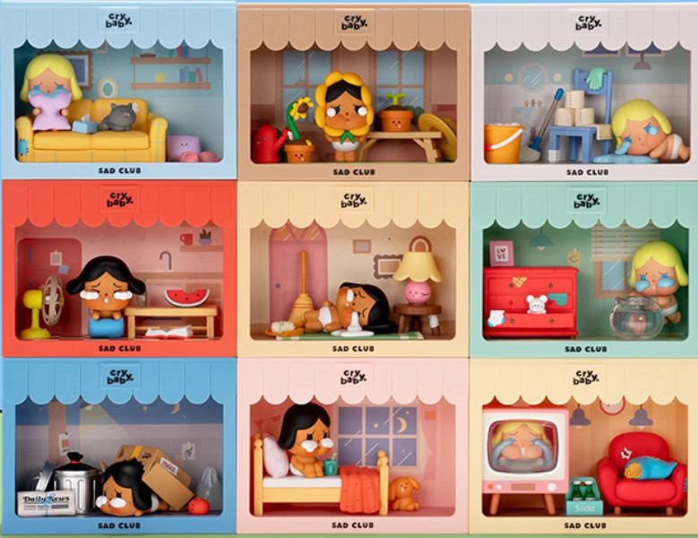 CRYBABY Sad Club Series Scene Sets Blind Box Confirmed Figure Gift