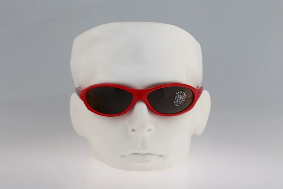 Vuarnet Pouillorux 033 Mascalzone Latino, 90s red wrap oval sunglasses NOS - Image 2 of 4