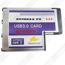 54mm Express Card Expresscard to 3 Port USB 3.0 Adapter for Laptop FL1100 Chip