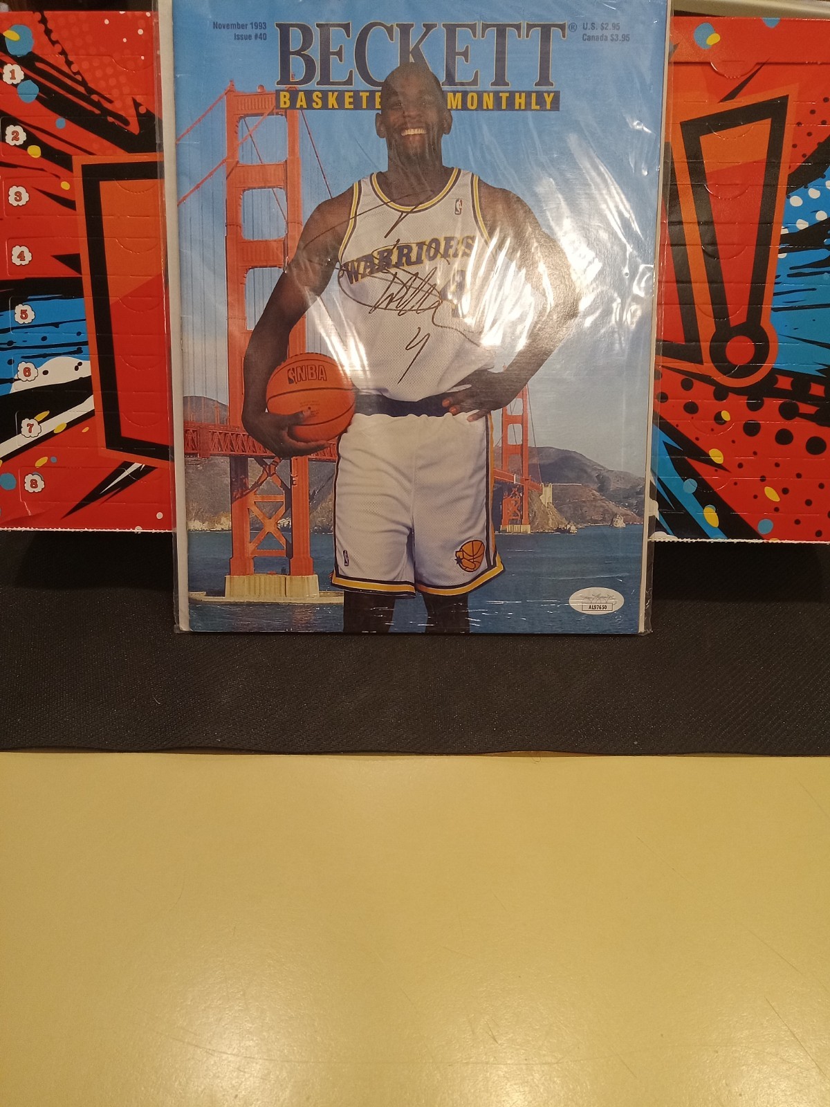 Chris Webber Golden State Warriors 1993 BECKETT BASKETBALL MONTHLY AUTO JSA AUTHENTICATED 