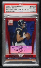 2002 Donruss Elite Passing the Torch 30/100 Drew Brees #PT-6 PSA 8 Auto 0st9