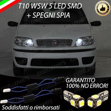 COPPIA LUCI DI POSIZIONE 5 LED FIAT PUNTO 188 MK3 T10 + SPEGNI SPIA No ERROR