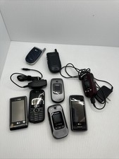 Verizon Lg Motorola Cell Phone Lot Vintage Flip Phone Slide Phone Touch Screen.
