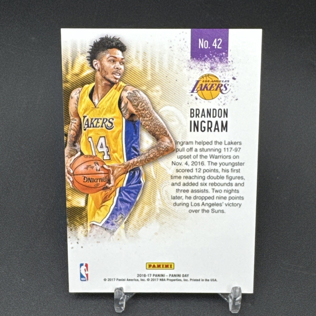 2016 Panini National Convention Brandon Ingram /25 CRACKED ICE SSP