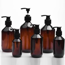 100-500ml Refillable Pump Bottle Shampoo Shower Gel Kitchen Soap Dispenser-UK