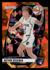 Natisha Hiedeman 2024 Panini Prizm WNBA Ice Orange Prizms #18 Minnesota Lynx ESE