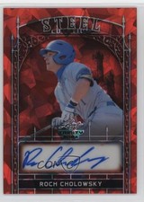 2024 Leaf Trinity Steel Lutetium Red Crystals 2/3 Roch Cholowsky #S-RC1 Auto lz7