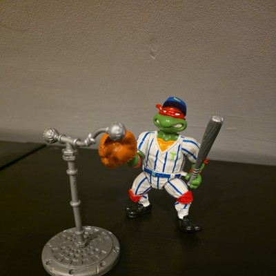 Ninja Turtles TMNT 1991 Baseball Grand Slammin' Raph Vintage 100% vollständig 