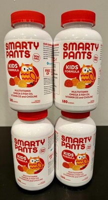 4 PACK Smarty Pants Kids Complete Multi-Vitamin - 180 Gummies *NEW*