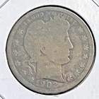1902 Barber quarter Dollar Good P