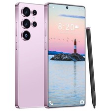 I25 Ultra 5G Unlocked Phones, Built in Pen, 7000mAh Long Battery Life Purple