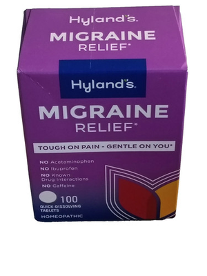 #ad 1 Hyland#x27;s MIGRAINE RELIEF 100 Quick Dissolving Tablets HOMEOPATHIC FEB 2027 $49.99