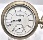 ANTIQUE 1896 ILLINOIS POCKET WATCH 7J 18S Hunting Silverode